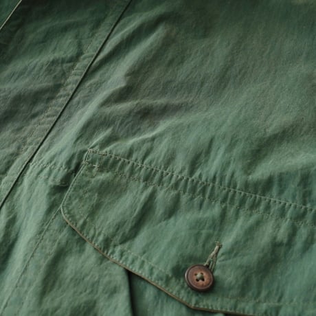 RAINFOREST / Vintage, Leather Collar Hunting Jacket with Fleece Liner