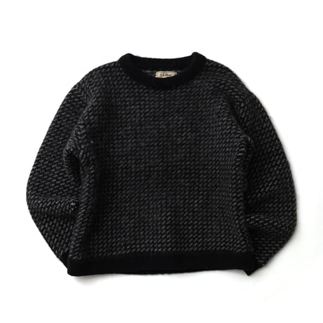 L.L. Bean / Vintage, Birds Eye Wool Knit Crewneck Sweater