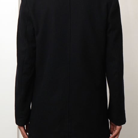 Burberry's / Vintage, Plaid Lined Melton Pea Coat