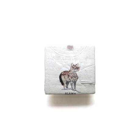 Alaska / Vintage, Sounvenir Crewneck Sweatshirt "Yukon wolf"