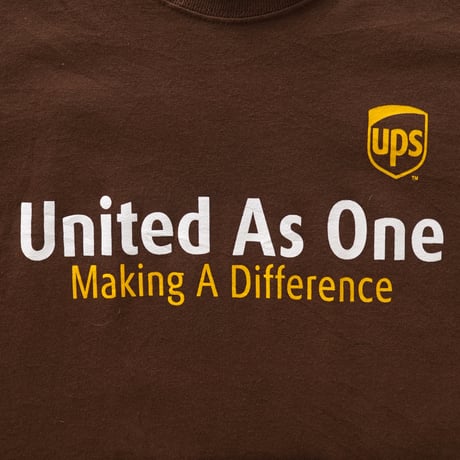 UPS / United As One S/S Tee "Making A Difference"