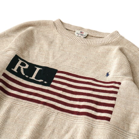 Polo Jeans / Vintage Bootleg, Flag Knit Sweater