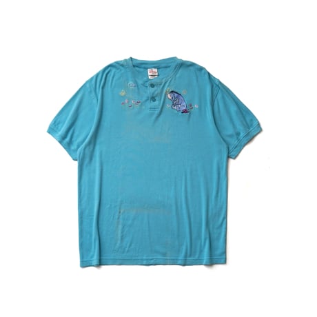 Winnie-the-Pooh / Vintage, Eeyore Henley-Neck S/S Tee