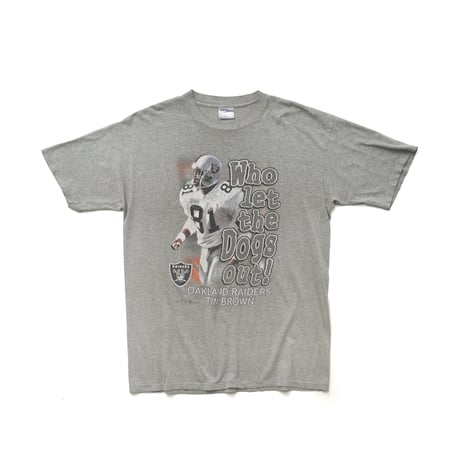 Oakland Raiders / Vintage, Tim Brown S/S Tee "Who let the Dogs out!"