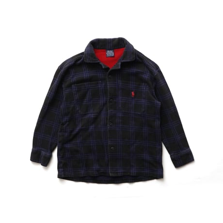 【Kids】Polo Ralph Lauren / Plaid Sweatshirt Fabric Opern Collar L/S Shirt