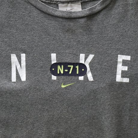 NIKE / Vintage, N-71 Logo S/S Tee "AMX95 Neon Yellow"