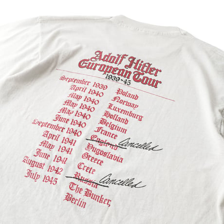 Adolf Hitler / Vintage, European Tour 1939 - 45 S/S Tee