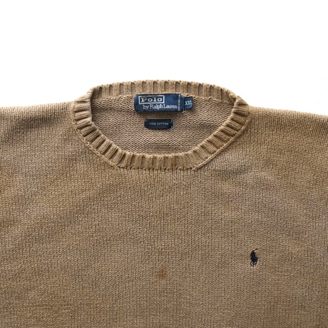 Polo Ralph Lauren / Vintage, Cotton Knit Crewneck Sweater