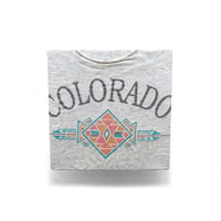 Colorado, CO / Vintage, Souvenir S/S Tee "Native Motif"