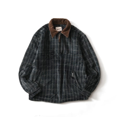 Woolrich / Vintage, Plaid Fleece Quarter Zip Pullover