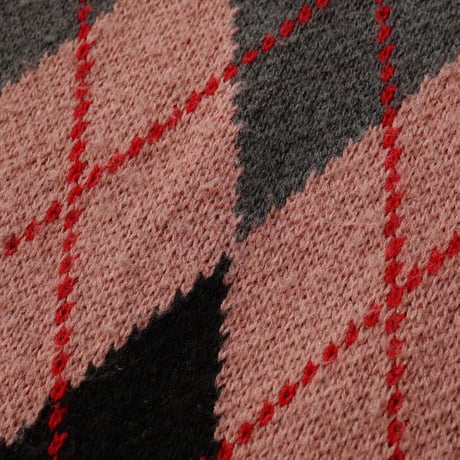 Vintage, Argyle Knit Crewneck Sweater