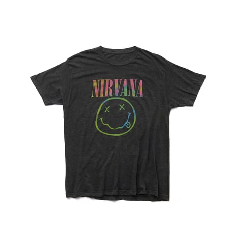 Nirvana / Tie-Dye Smiley Face Heather S/S Tee
