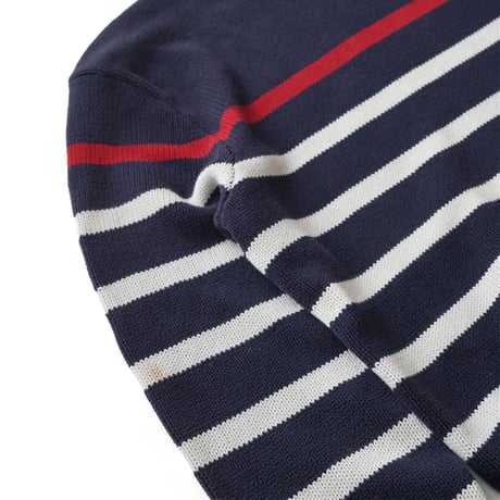 Polo Ralph Lauren / Vintage, Cotton Knit Striped Crewneck