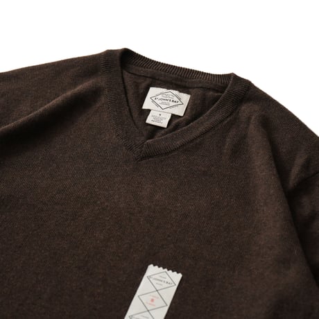 St. John's Bay / Cotton Acrylic Knit V-Neck Sweater