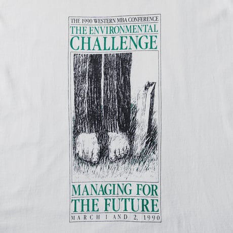 The Western MBA Conference / Vintage, The Environmental Challenge 1990 S/S Tee