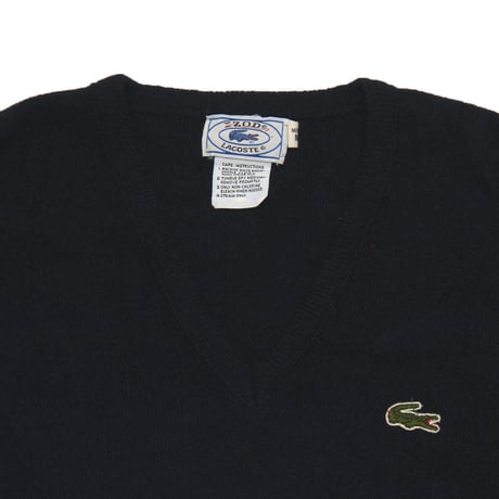 Lacoste / 70 - 80's Vintage, Knit V-Neck Sweater
