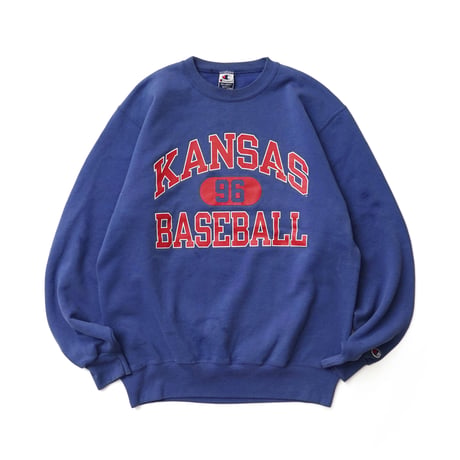 University of Kansas / Vintage, Basketball Team 96' Crewneck Sweatshirt (MFG : champion)