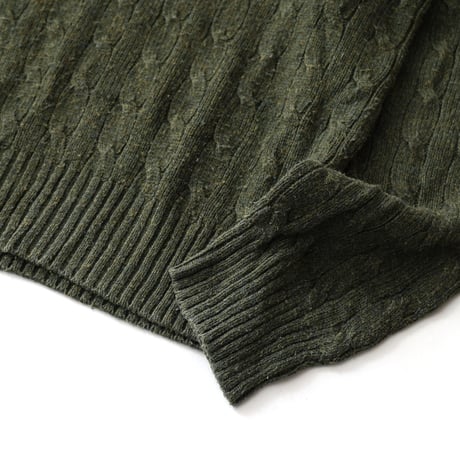 Polo Ralph Lauren / Vintage, Silk Knit Cable Crewneck