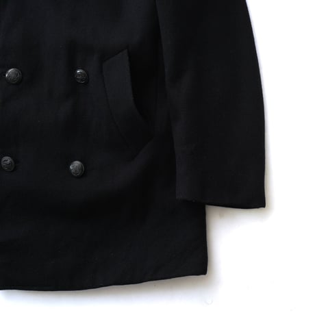 Burberry's / Vintage, Plaid Lined Melton Pea Coat