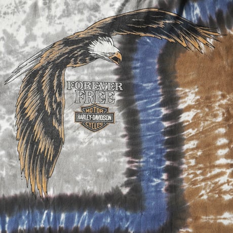 Harley Davidson / Vintage, Burlington New Jersey Tie-Dye L/S Tee