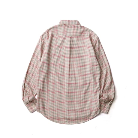 Ralph Lauren / Vintage, Tattersall Plaid Cotton Flannel B.D L/S Shirt "Classic Fit"
