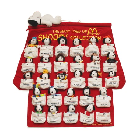 McDonald's / 00's Vintage, Snoopy Plush Doll Calendar