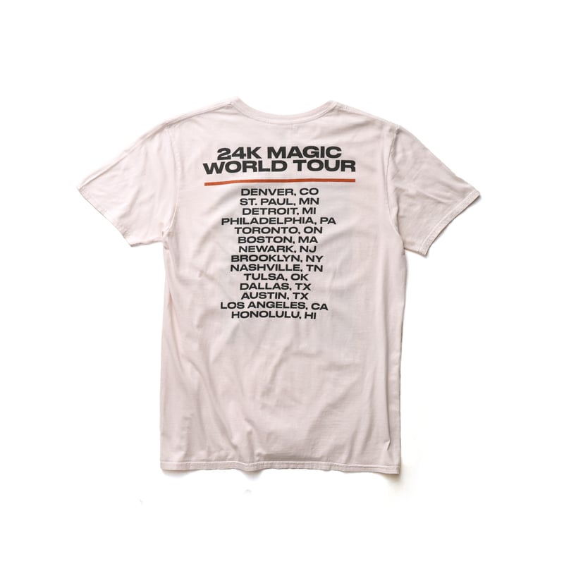 Bruno Mars / 24K Magic World Tour S/S Tee | ティーレコ