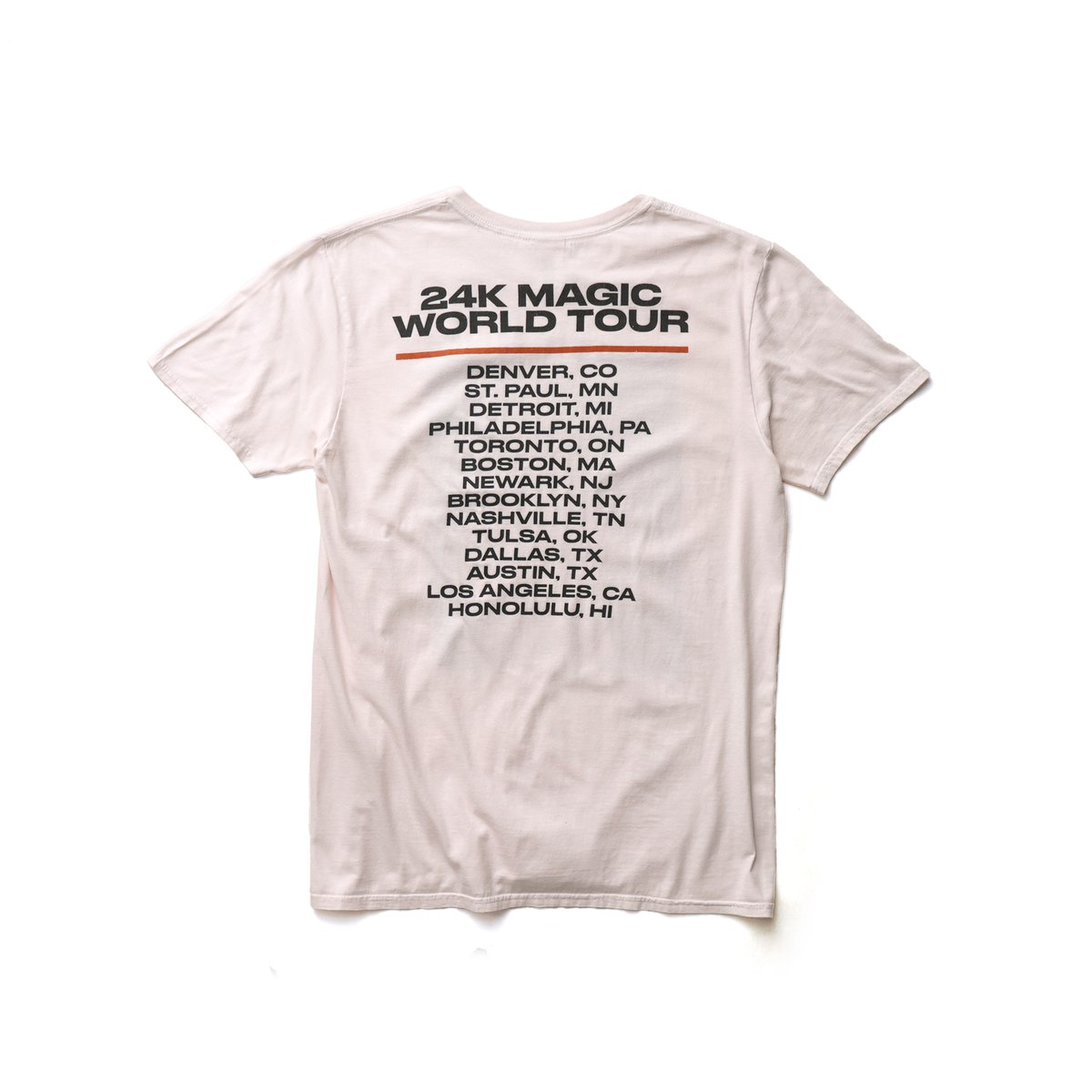 Bruno Mars / 24K Magic World Tour S/S Tee | ティーレコ