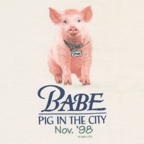 Babe : Pig in the City / 90's Vintage,  Promo S/S Tee