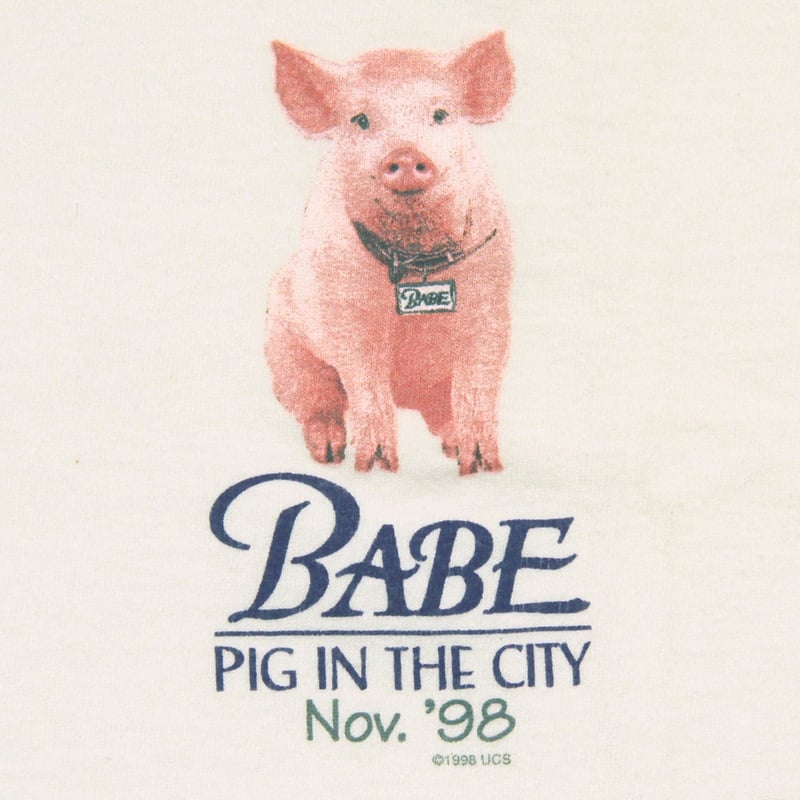 当時物 90s USA製 BABE PIG Tシャツ ヴィンテージ ベイブ Rare Vintage 90s 1995 Babe Movie Promo T Shirt XL Pig | eBay