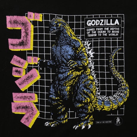 Godzilla / Grid Kanji S/S Tee