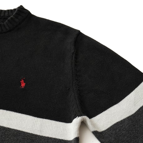 Polo Ralph Lauren / Vintage, Blocked Cotton Knit Crewneck