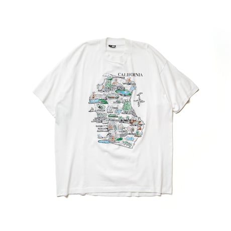 California / Vintage, Map Souvenir S/S Tee