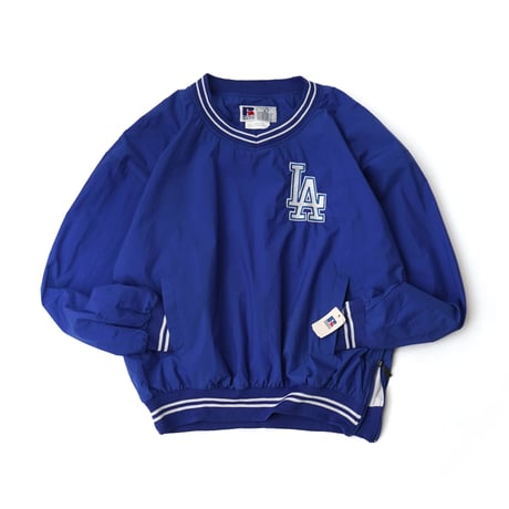 Los Angeles Dodgers / Vintage, Warm Up Pullover Windbreaker (manufactured by Russell Athletic)
