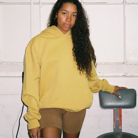 Los Angeles Apparel / Garment Dyed 14oz Heavy Fleece Hooded Pullover Sweatshirt