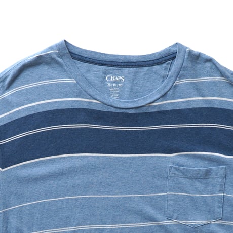 Chaps / Striped Pocket S/S Tee