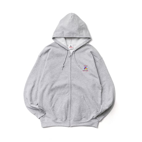 Teereco / SS Logo Embroidered Zip Up Hooded Sweatshirt
