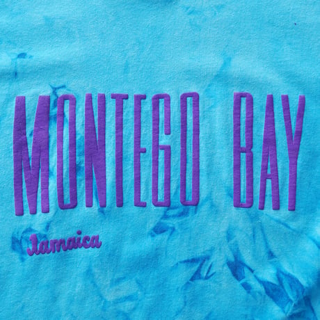 Montego Bay, Jamaica / Vintage, Flocky Printed Tie-Dye S/S Tee