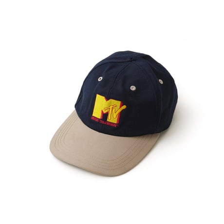 MTV / Vintage, Logo Leather Belt-Back 6-Panel Hat