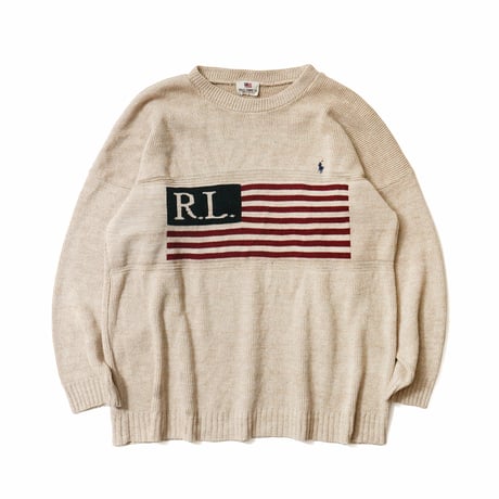 Polo Jeans / Vintage Bootleg, Flag Knit Sweater