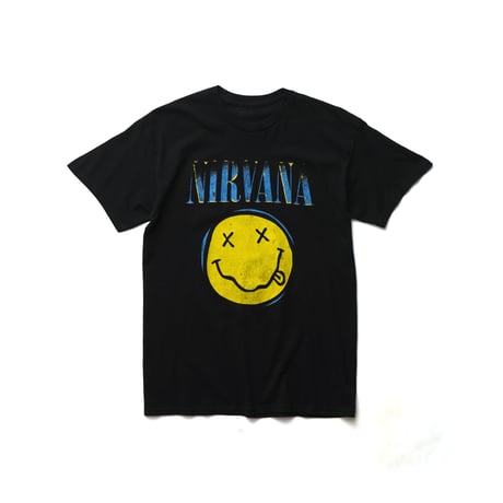 Nirvana / Two Tone Smiley Face S/S Tee