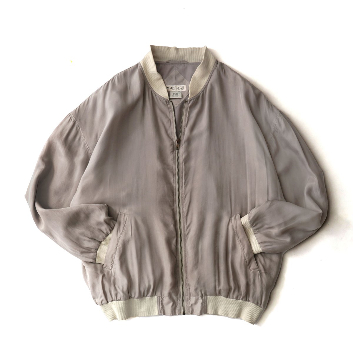 ジャケット LEMEME Blanc Jacket 5BMM113 Silk Bomber Jacket | ティーレコ