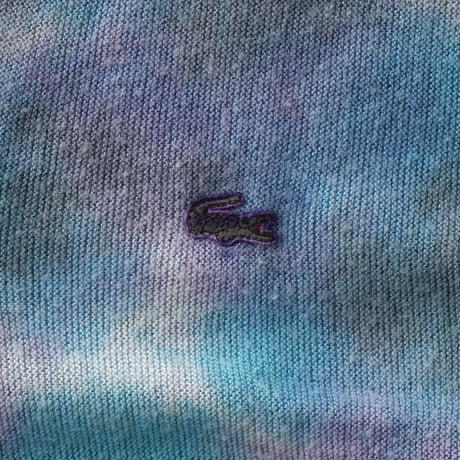 Lacoste / Vintage, Knit Cardigan Tie Dyed Custom