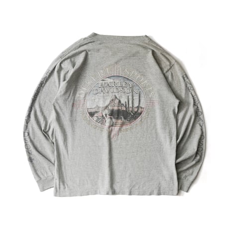 Harley Davidson / Vintage, Desert Sports Pocket L/S Tee