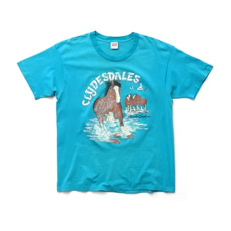 Busch Gardens by Anheuser-Busch / Vintage, Souvenir S/S Tee "Clydesdales"