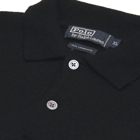 Polo Ralph Lauren / Vintage, Lamb Wool Knit Polo L/S Shirt