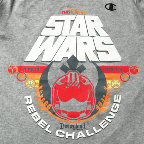 Star Wars / Run Disney Star Wars Half Marathon - The Dark Side 2016 S/S Tee (champion body)