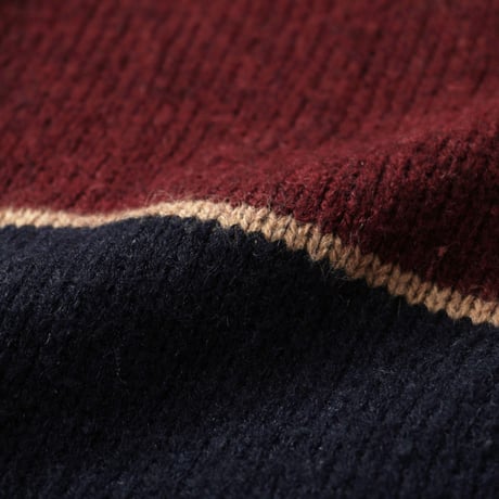 Vintage, Wool Acrylic Knit Rugby L/S Shirt