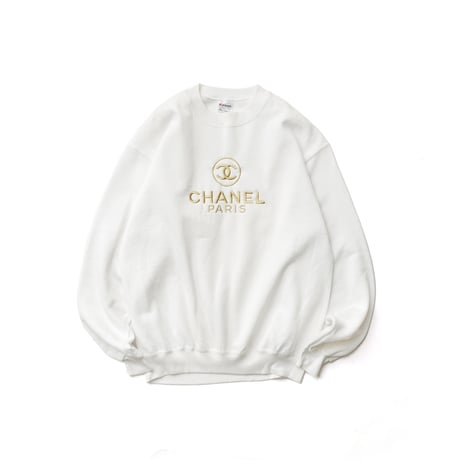 Chanel / Vintage Bootleg, Logo Embroidered Crewneck Sweatshirt