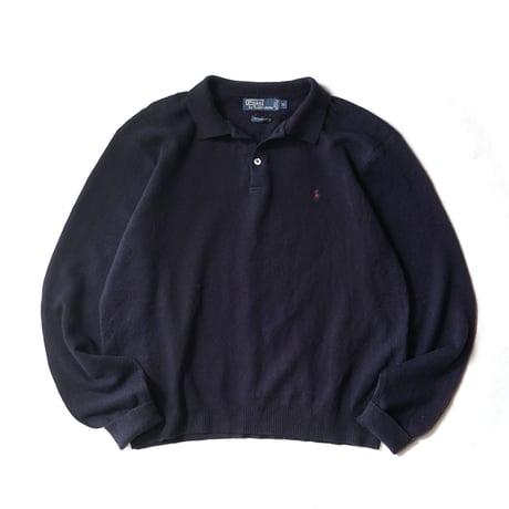 Polo Ralph Lauren / Vintage, Lambs Wool Knit Polo L/S Shirt